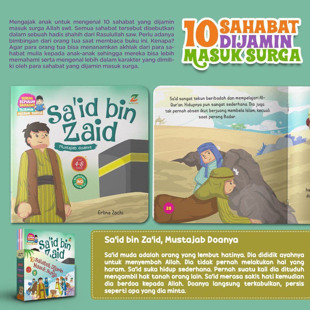 10 Sahabat Dijamin masuk Surga buku cerita anak islami