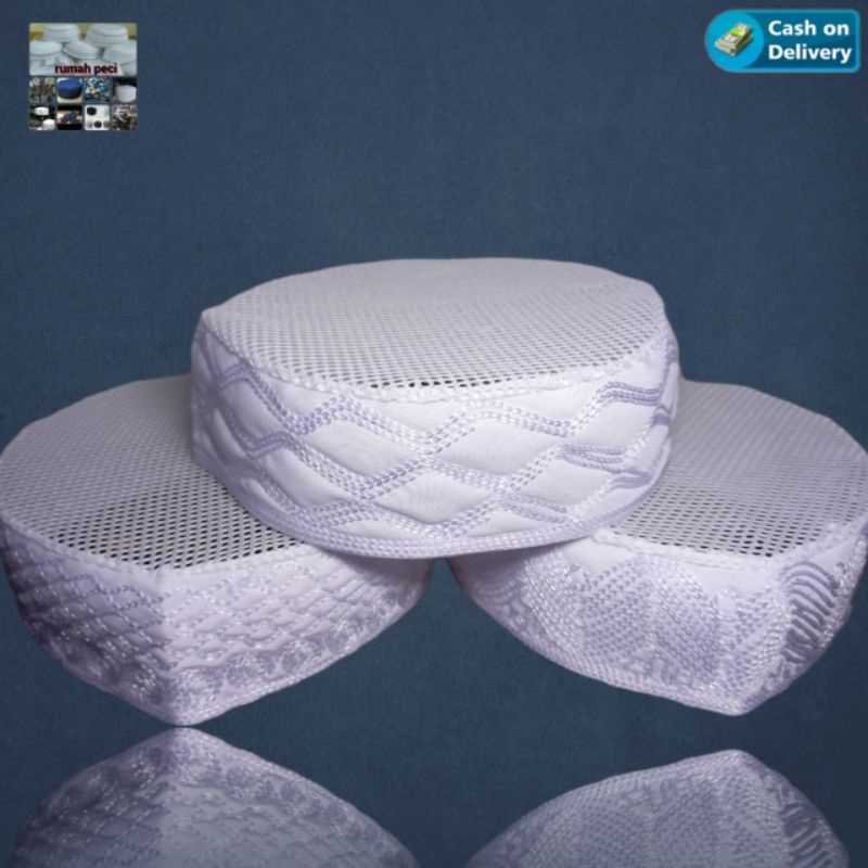 PECI SONGKOK KOPIAH MADINAH JARING | PECI IKAP MADINAH JARING TERBAIK TINGGI 5CM & 6CM