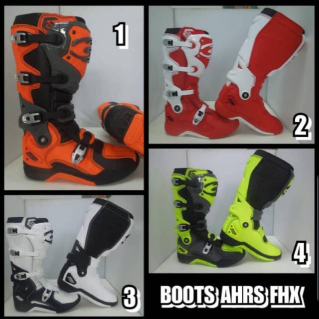 BOOTS AHRS FHX ROTORS 2.2 2019 SEPATU MOTOCROSS GRASSTRACK ENDURO TRABAS TRAIL KTM HUSQVARNA CRF KLX