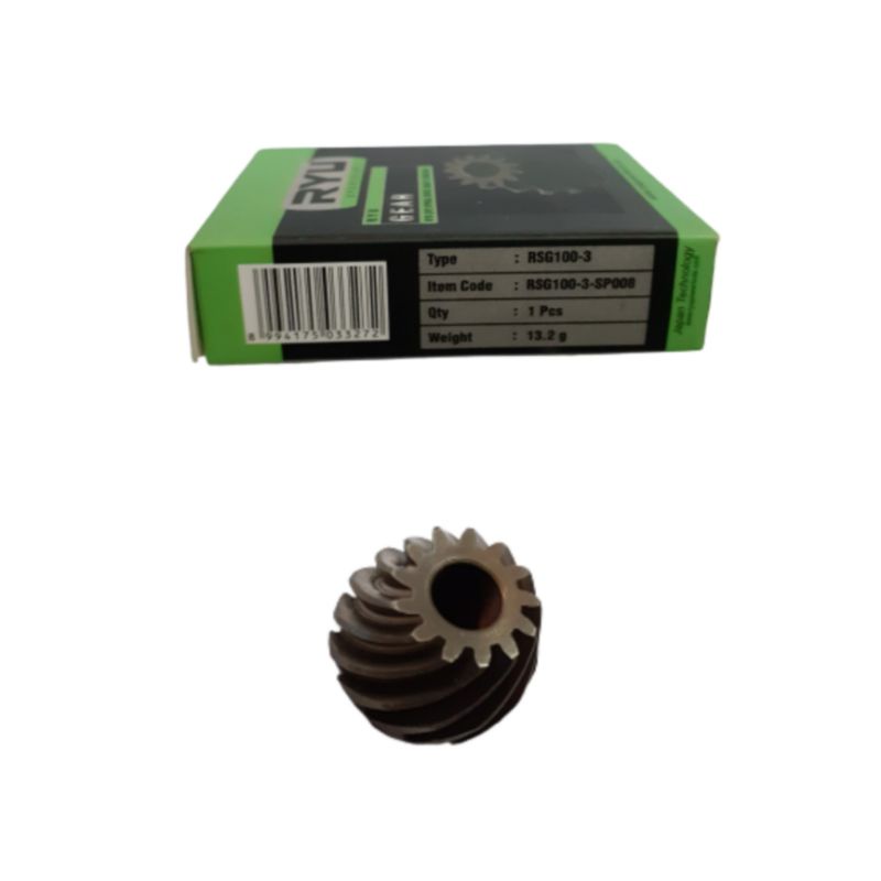 RYU Gear Spiral Gerinda Tangan 4 Inch / Spiral Bevel Gear 13 RSG 100-3 / Gigi Nanas Gerinda