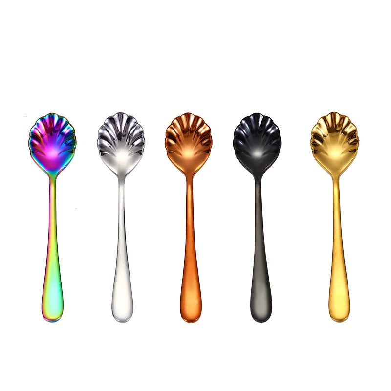 KIYOTE Sendok Kue Teh Dessert / Cake Tea Spoon Stainless Unik Cantik