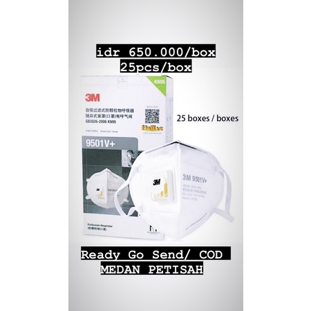 masker 3m 9501V 9501 n95 vflex fvlex medan