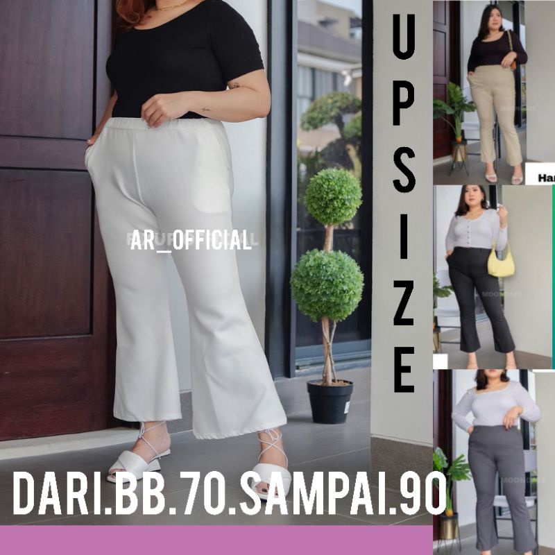 CELANA CUTBRAY BASIC PANTS TERLARIS//BIG SIZE TWILL KOMBET PREMIUM