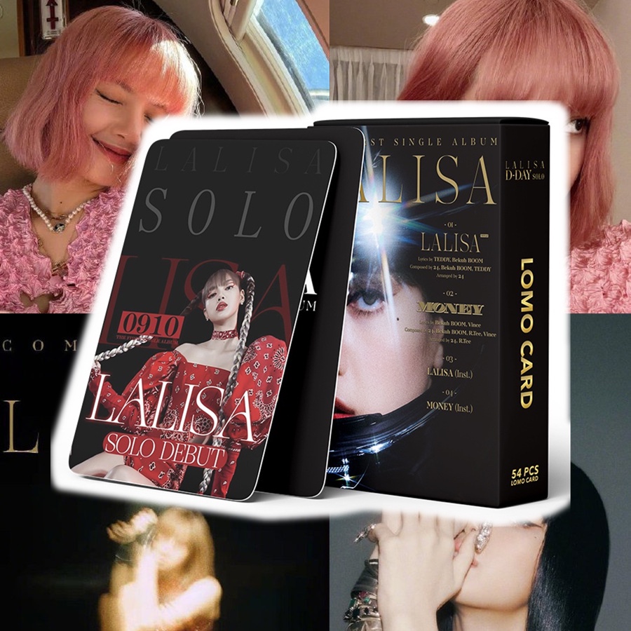 Kartu Lomo Foto Kpop Blackpink Lisa D-Day Solo Lalisa