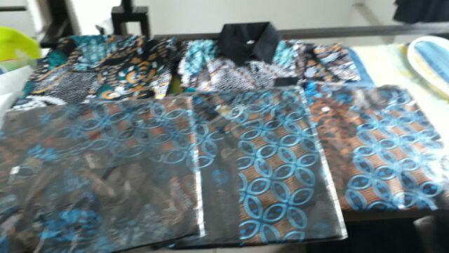 Maura Couple Sania Ruffle Batik Couple Ori Ndoro Jowi Garansi Termurah, Motif Seno Biru