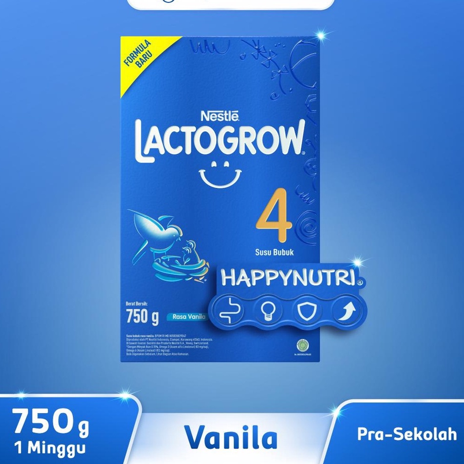 Lactogrow Tahap 4 Active Grow Vanila 1 kg