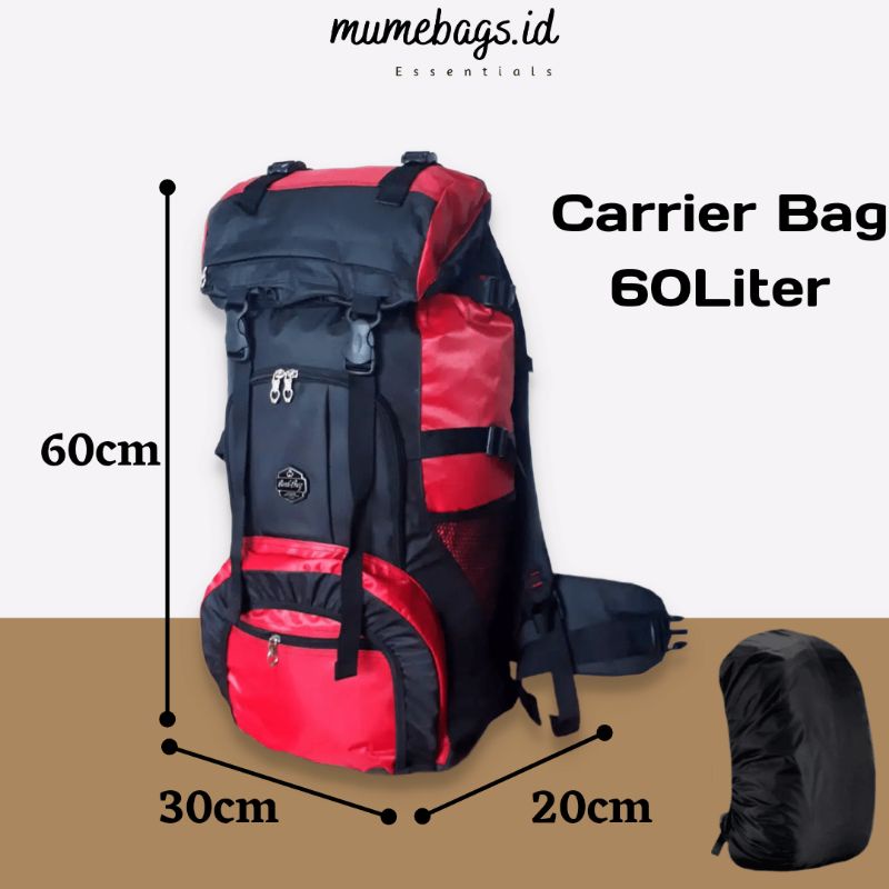 Tas Ransel Pria Tas Carrier 60L Tas Kemping Tas Pakaian Travel Bag