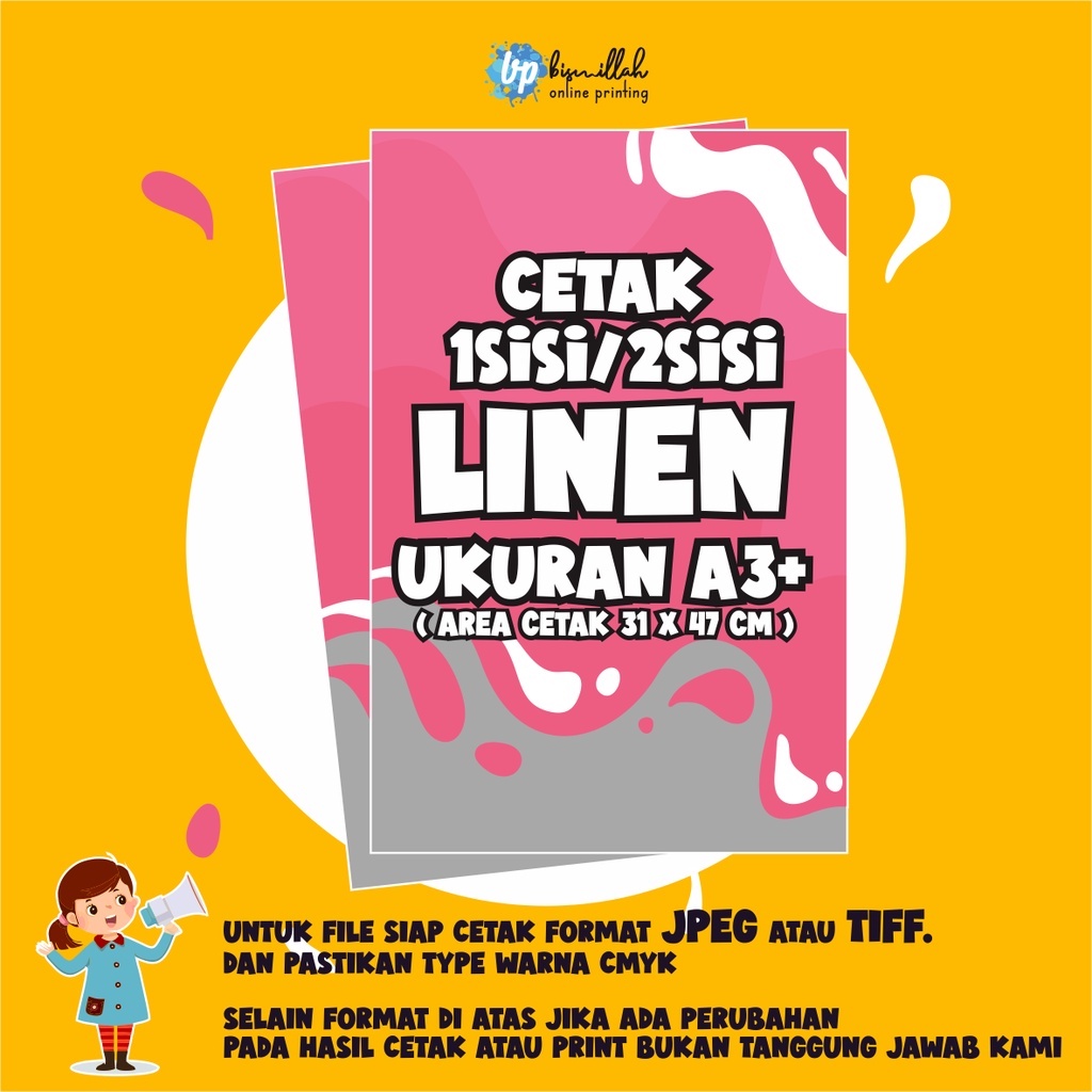 

Cetak Linen uk A3+