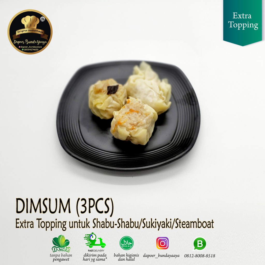 

Dimsum (3pcs) untuk Shabu Shabu/Sukiyaki/Steamboat (Halal Food)
