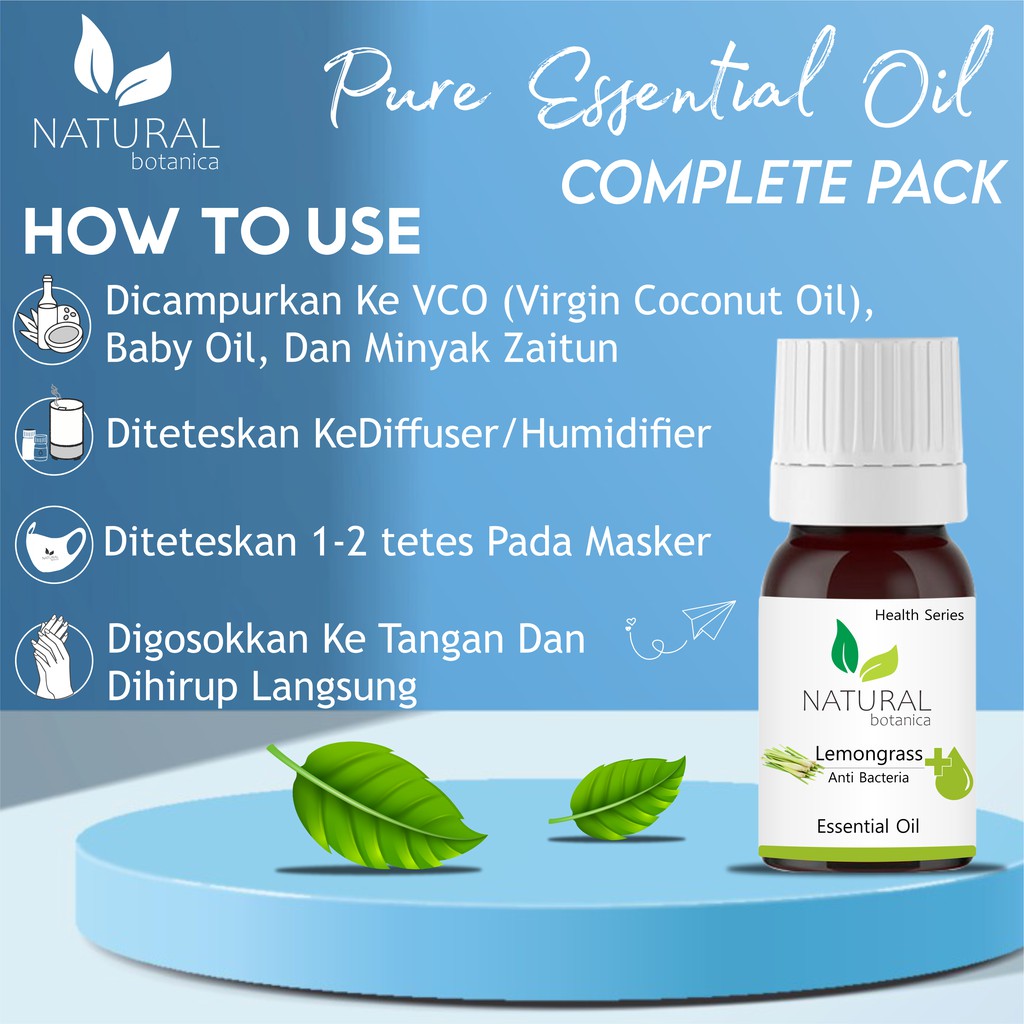 Pure Essential Oil Complete Pack Isi 8  Spesial Parcel Kado Hampers Gift Ramadhan Idul Fitri