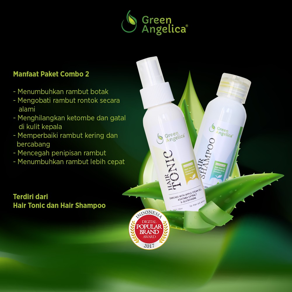 Vitamin Rambut Bercabang Kering Green Angelica Hair Serum Mengatasi