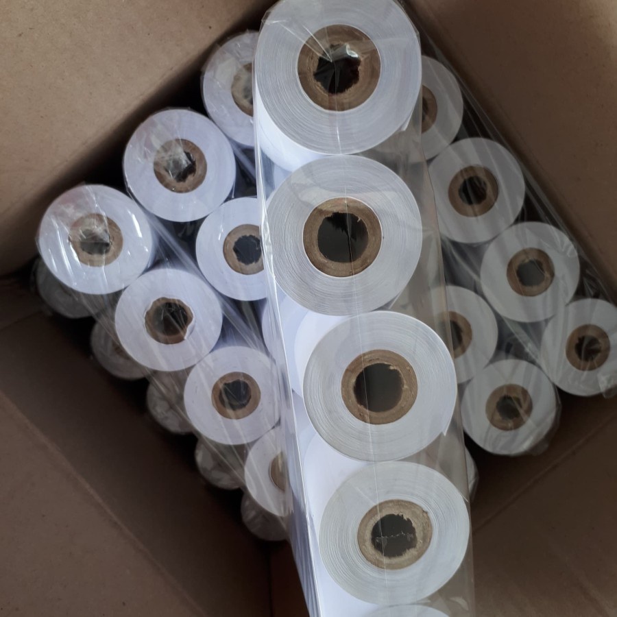 

Kertas Struk Kasir HVS 1ply 58x48/Kertas Register Roll/Telstruk