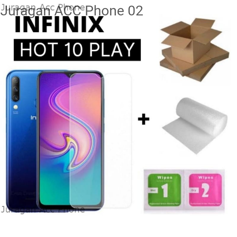 Tempered Glass Tg Bening Antigores Kaca Infinix Hot 10 Play Screen Guard Protect Infinix Hot 10 Play