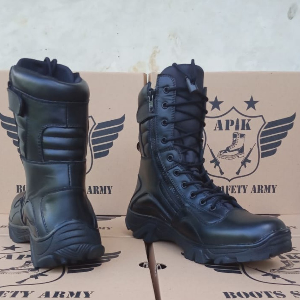 SEPATU PDL LGR RJR SOL DELTA APIK KULIT SAPI ASLI SEPATU PDL DINAS TNI POLRI SECURITY SATPAM