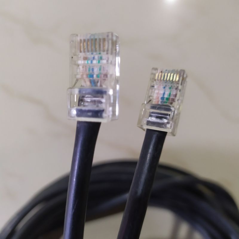 Kabel LAN CAT 5E Untuk Sambungan Internet Support Modem Outdoor 15M Sudah Terpasang Konektor RJ45