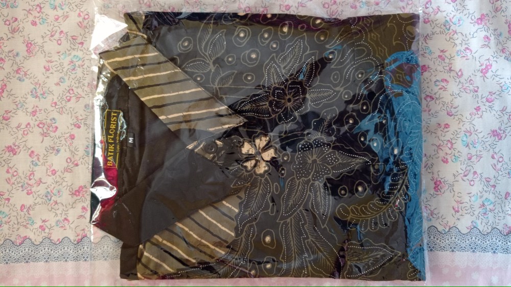 Sabdo Seto Pendek Kemeja Batik Pria Full Furing Bahan Katun Primisima