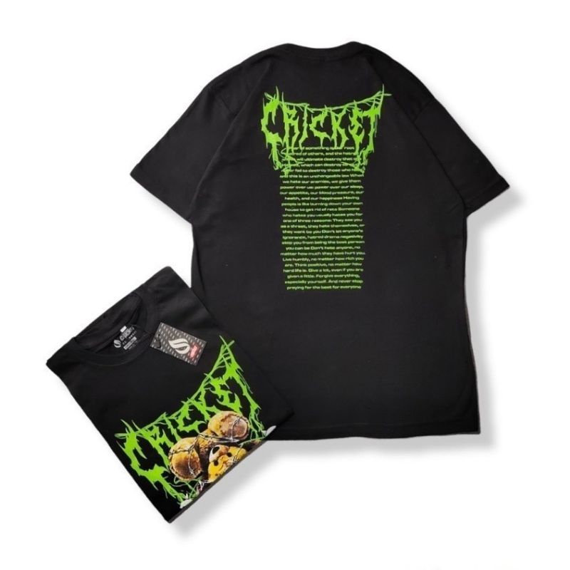 KAOS CRICKET TED METAL HIJAU PREMIUM DISTRO PRIA DAN WANITA