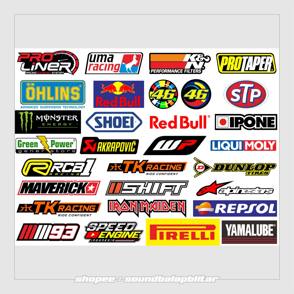 Stiker Motor Racing Herex Anti Air Pack Isi 30 - Proliner