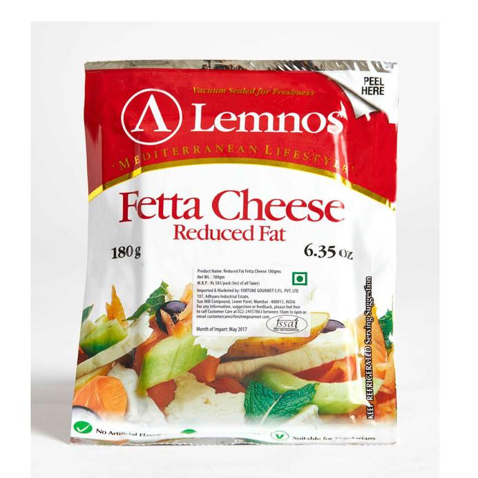 

LEMNOS FETA CHEESE REDUCE FAT 180G - KEJU FETA RENDAH LEMAK