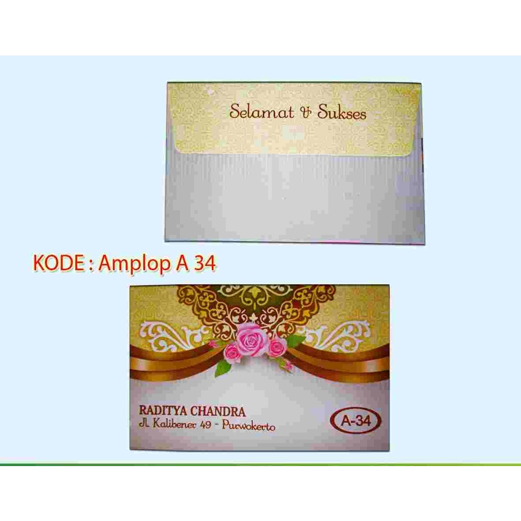 

Blangko Amplop Motif A 34 Murah isi 50