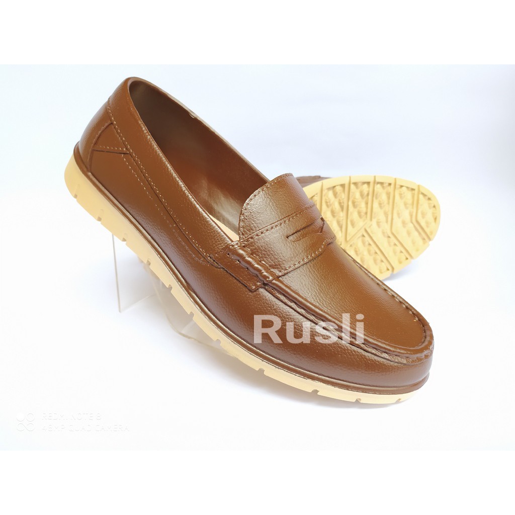 (COD) Sepatu Pantofel Karet Pria Aneka Warna Yumeida 8091