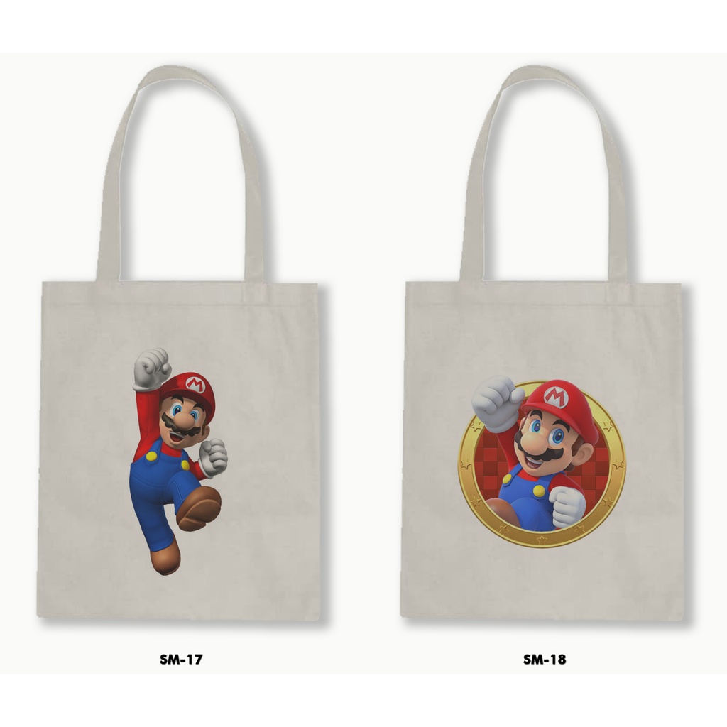 TOTE BAG BLACU - SUPER MARIO BROS 01