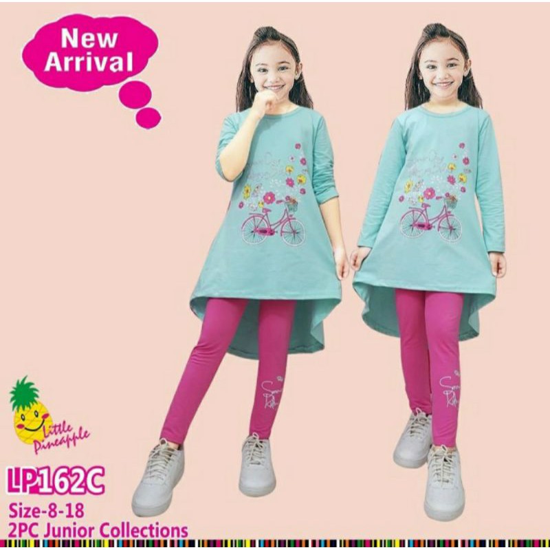 Baju Setelan Anak Perempuan/Baju Lebaran/Emika Tunik 6-11 Tahun