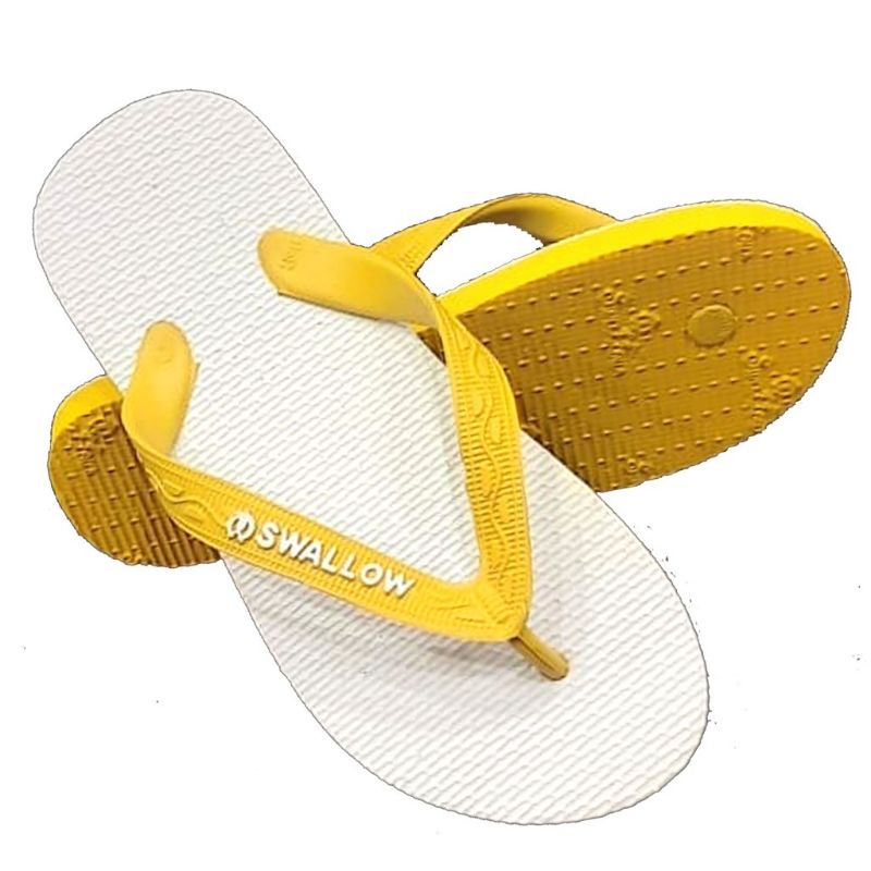 Swallow Putih 9-12 / Sandal Jepit Karet Size Jumbo / Sandal Wudhu / Sandal Jepit Karet