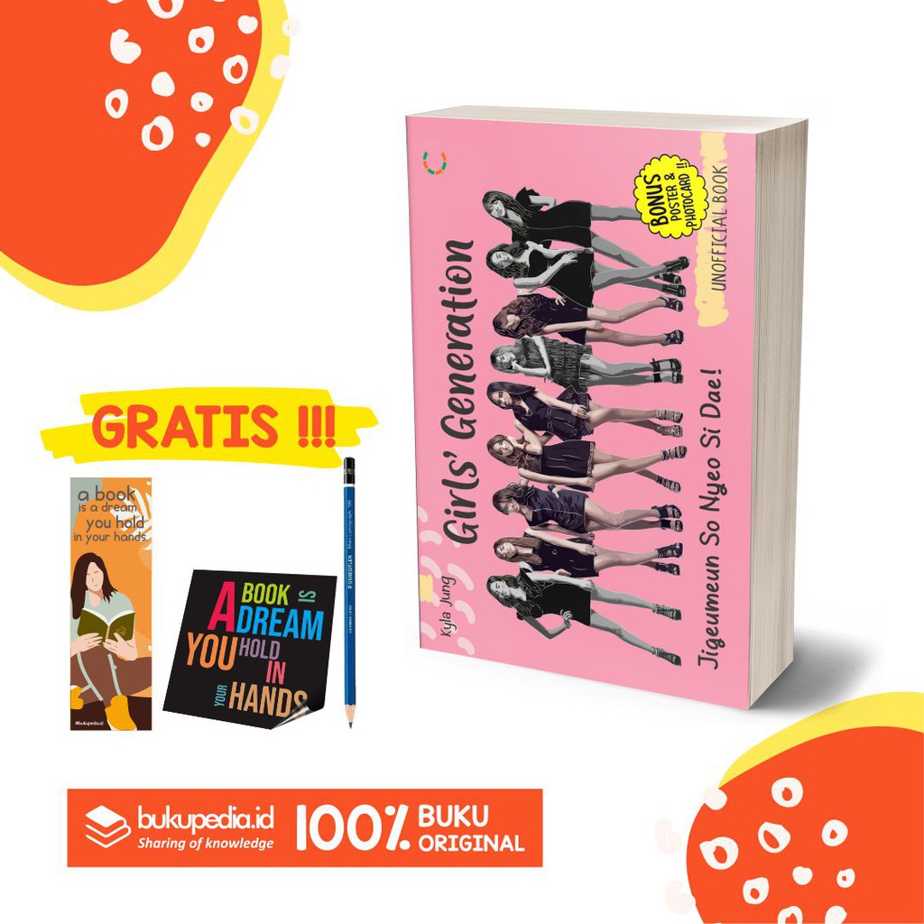 

BUKU GIRLS GENERATION - C KLIK MEDIA - BONUS PENSIL 2B, BOOKMARK, STIKER