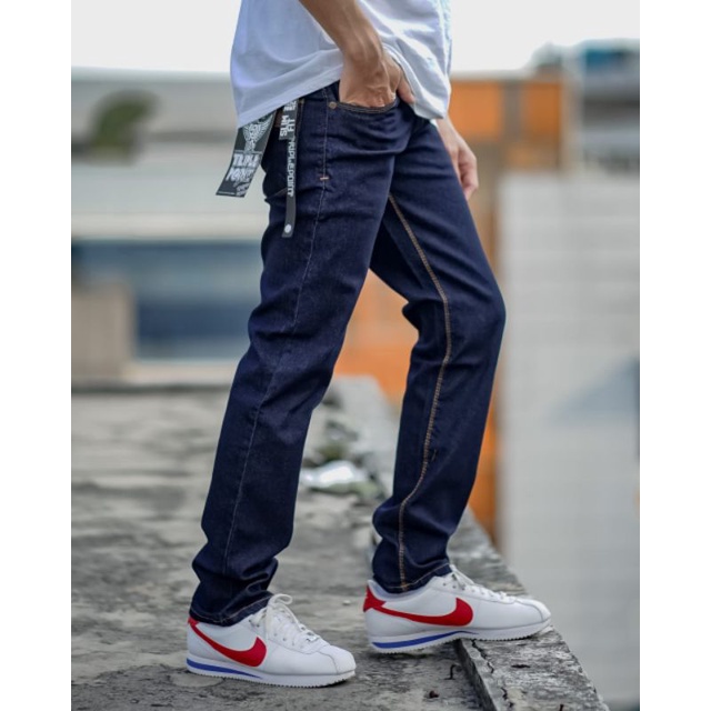 celana jeans street pensil jeans street slim celana jeans hitam Noni slim pria calana panjang pensil celana jeans street terbaru