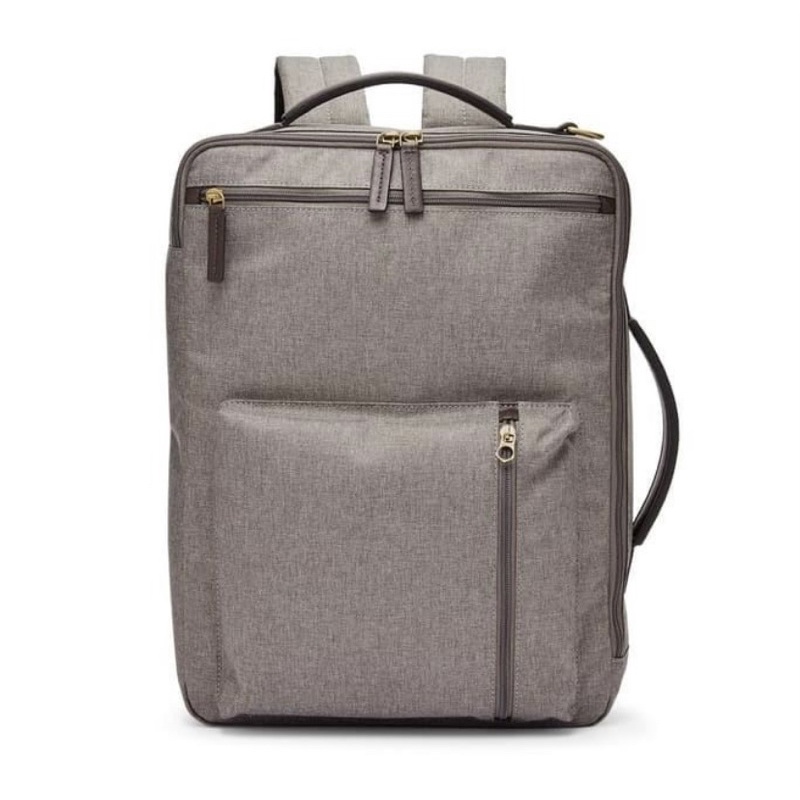 Tas fossil ori // Fossil Buckner Convertible Backpack Titanium [MBG9409-064] Tas Pria
