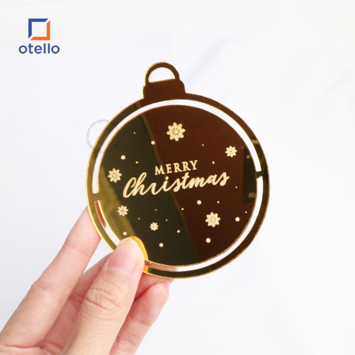 Jingle Ornament Dekorasi Kado Natal Hang Tag Gift Gantungan Christmas