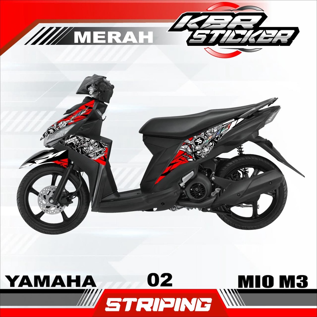 (cod) Striping Variasi Mio Z / Mio M3 -Mio 125 Stiker Sticker Skotlet Motor 02