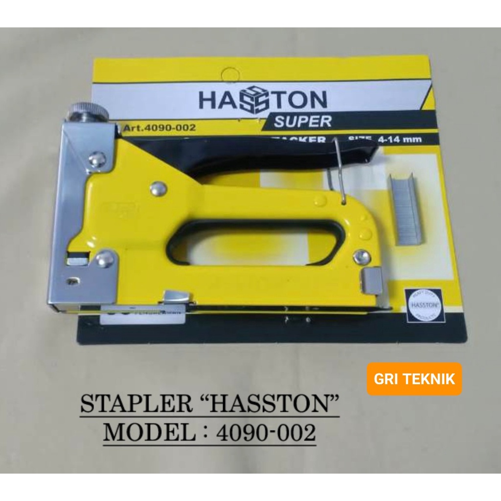 

4090-002 !!! STAPLER TEMBAK HASSTON 4-14 MM / CEKREKAN / HEKTER GUN TACKER / STAPLES SOFA / STAPLES JOK / STAPLES SPANDUK / ISI STAPLES 6 MM DAN 8 MM