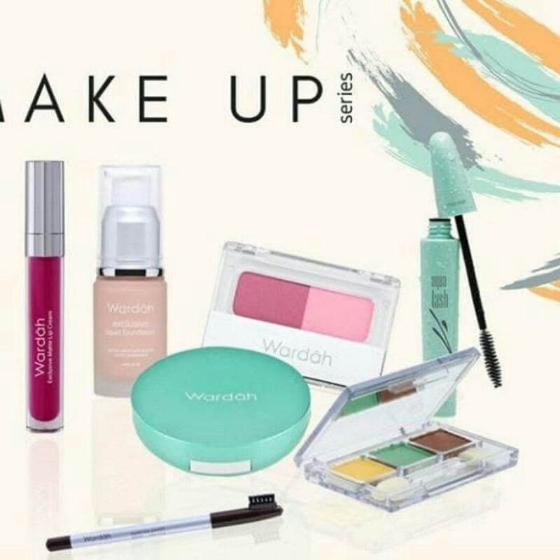 WARDAH PAKET MAKE UP NATURAL LOOK 4 / PAKET SESERAHAN HANTARAN LIPCRE EXCLUSIVE LIGHTENING