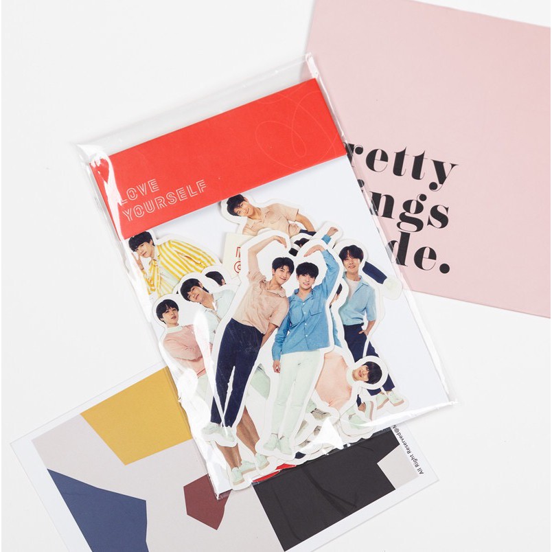 [BS] BISA COD KPOP BTS BT21 Sticker Stiker Love Yourself - KP047