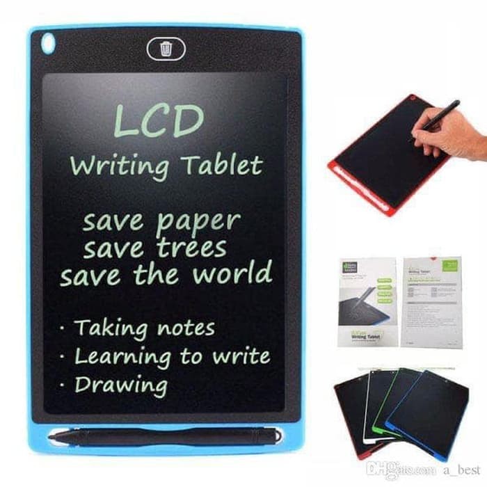 PAPAN TULIS HAPUS WRITING BOARD TABLET DIGITAL LCD LAYAR 8.5 inch ACC