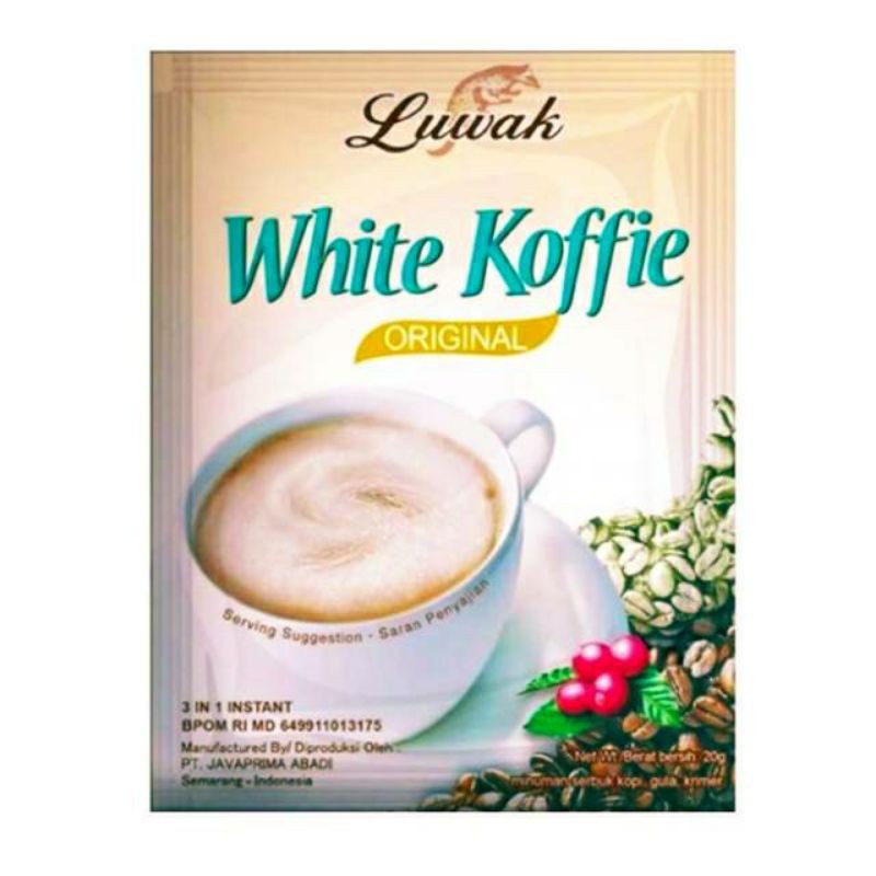 

kopi luwak white coffee 10 x 20gr