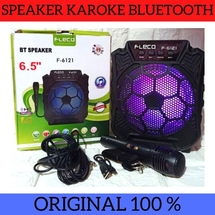 Speaker Bluetooth Karaoke Karoke Portable Ukuran 6.5 Inch Model 6121