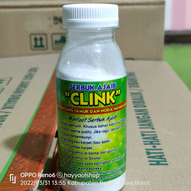 CLINK SERBUK AJAIB BOTOL 100GR | CLINK WARNA CAIR