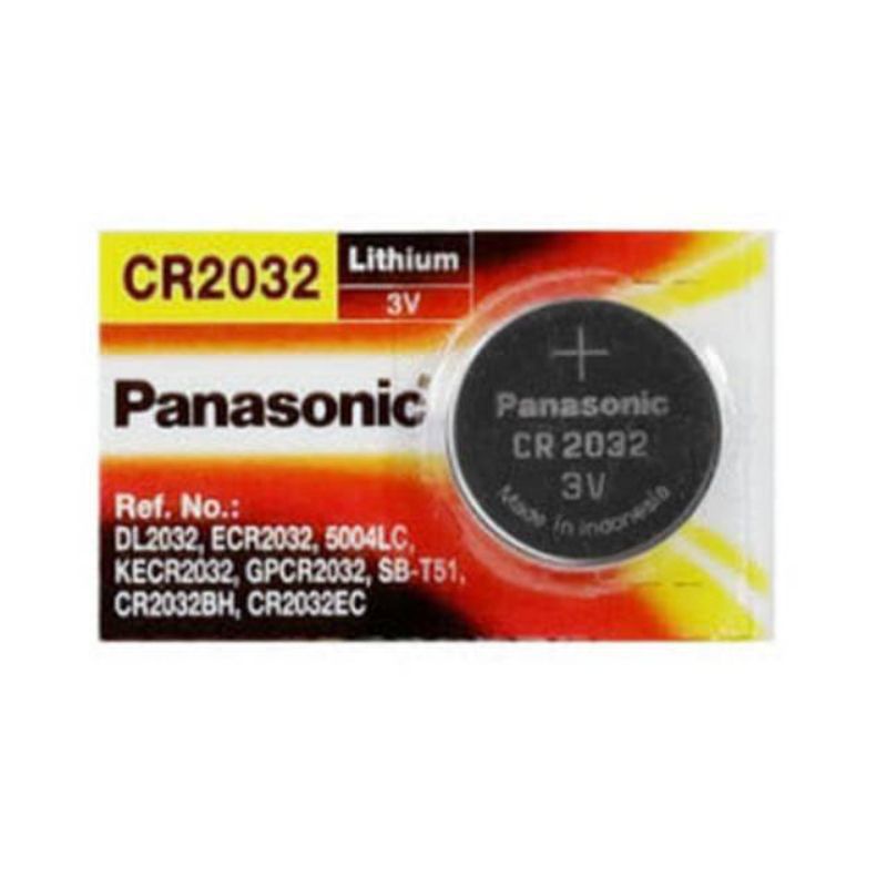 1 pak isi 5pcs Baterai Panasonic CR2032 Batere Kancing 3V yg no