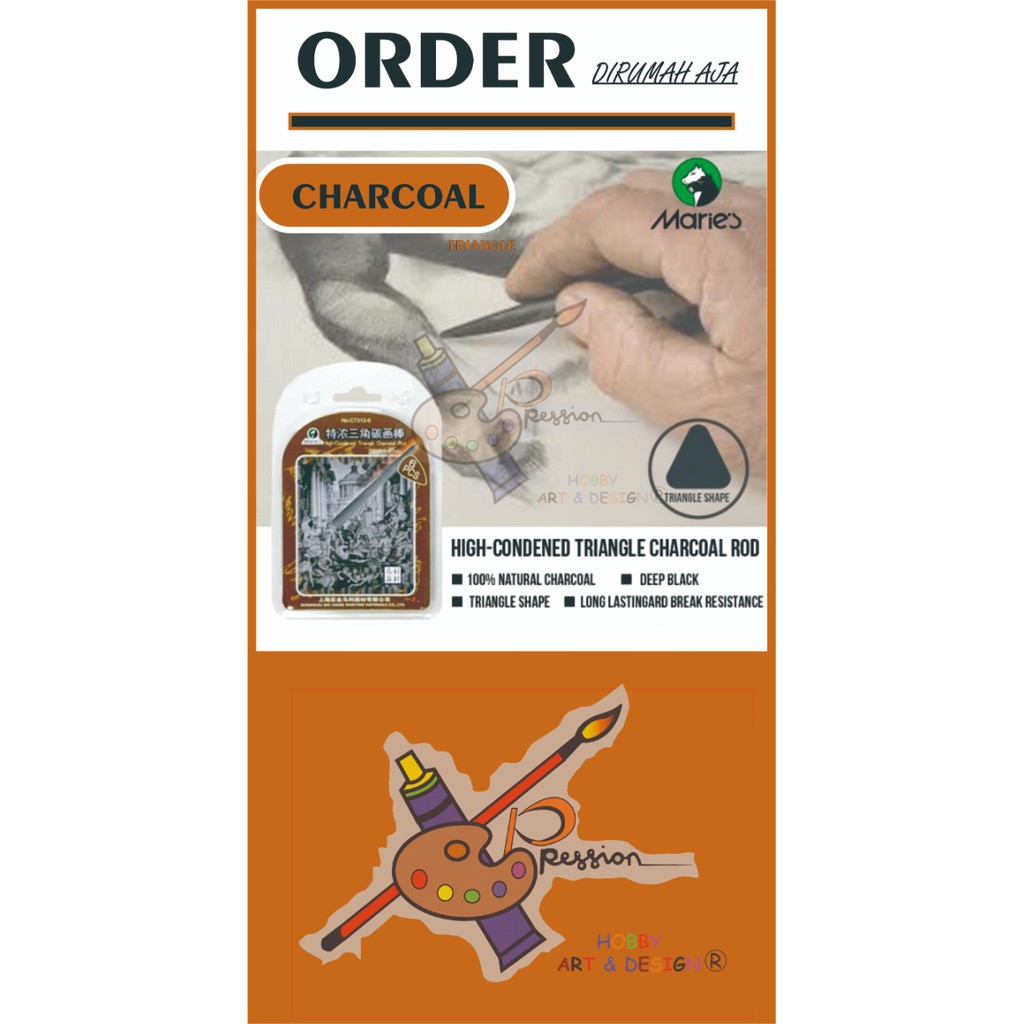 

MARIES TRIANGLE CHARCOAL