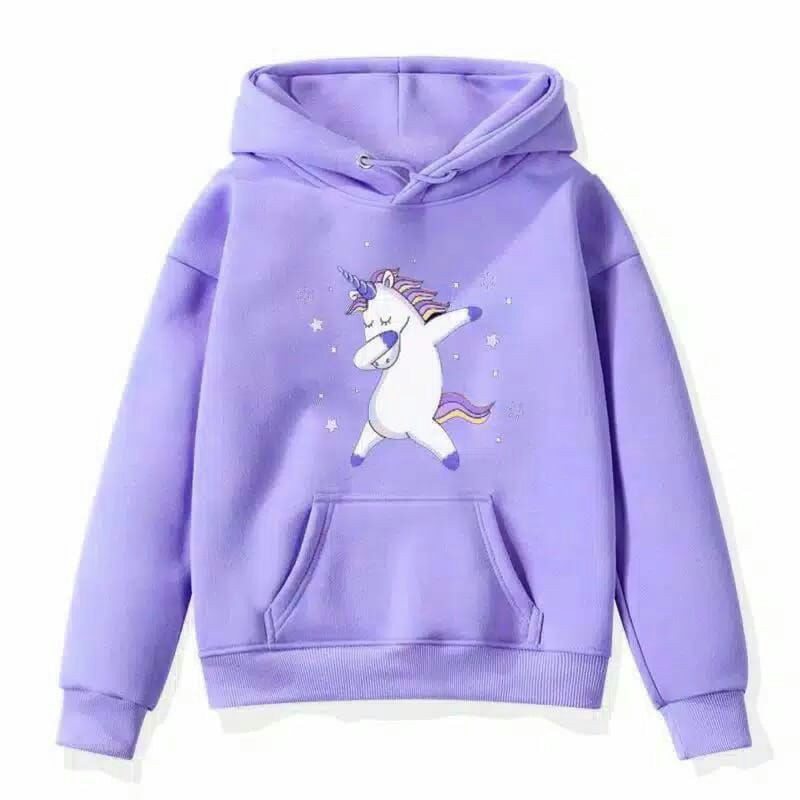 sweater anak perempuan unicorn/sweater anak perempuan lucu/sweater hoodie anak perempuan unicorn