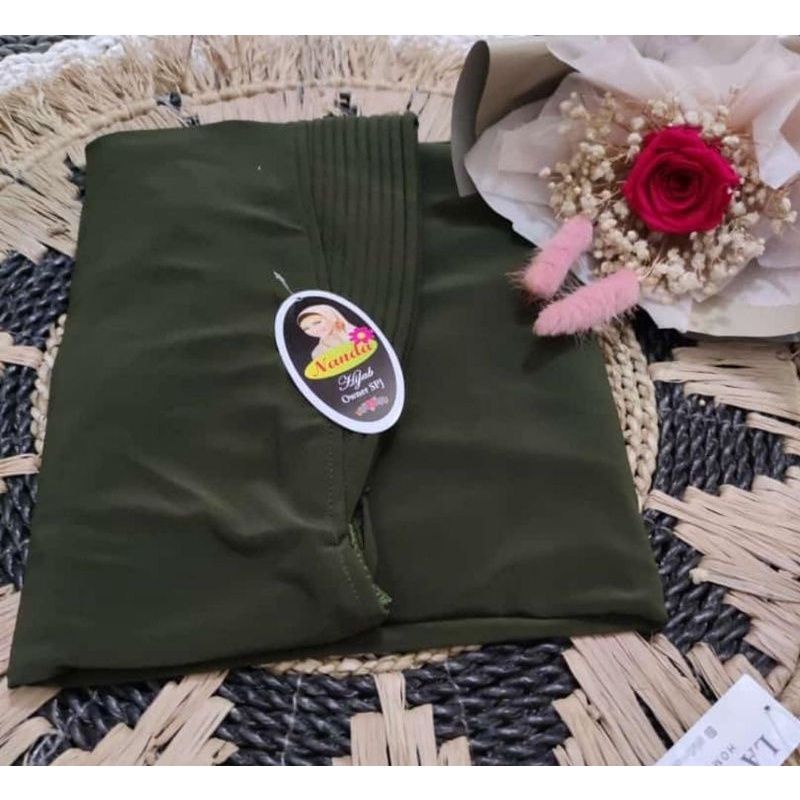 Hijab Jilbab Instan Bergo Syari Jersy Super Jersi korea Import Polos Hamidah-6