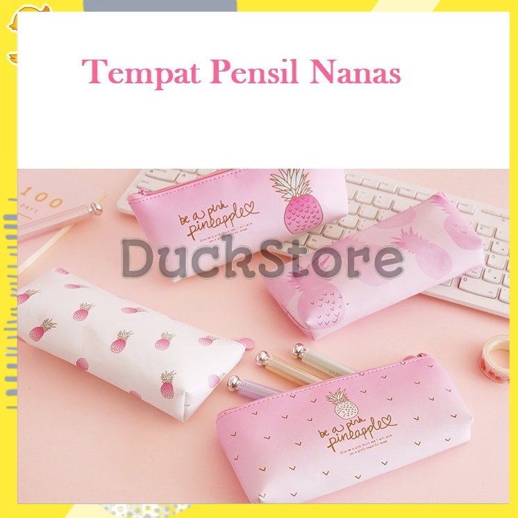 

Tepak Alat Tulis Lucu / Tempat Alat Tulis Murah TP0026 Tempat Pensil Nanas / Tempat Kosmetik