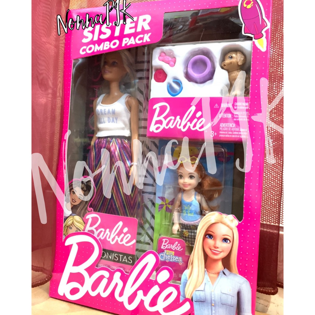 Barbie Doll Sister Combo Pack + Aksesoris Original MATTEL