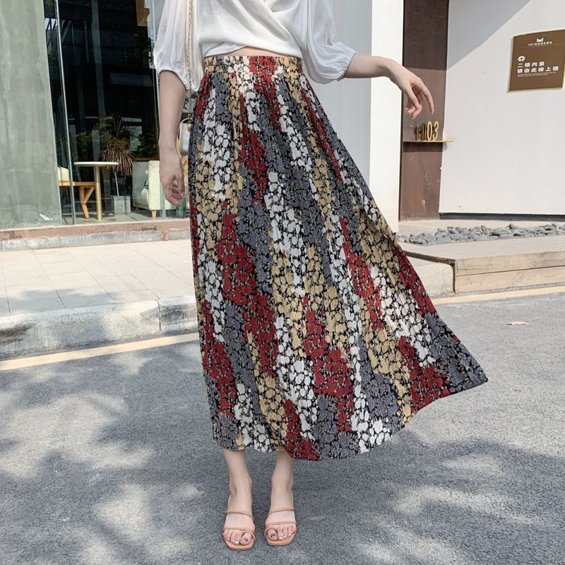 RISYA SKIRT IMPORT ori bkk  pj 95 cm/ rok abstrak