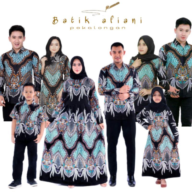 Batik Couple keluarga sania ruffle ori ndoro jowi dnt motif MADU TERMURAH DI SHOPEE