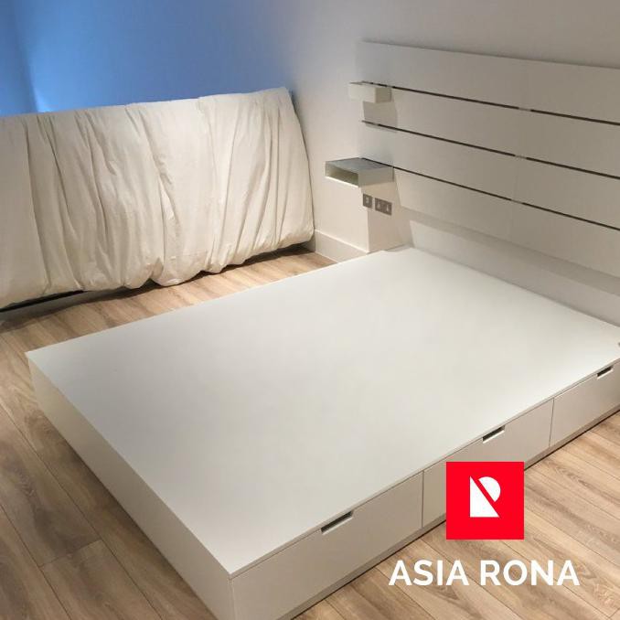 Dipan Laci Minimalis 180 X 200 Tempat Tidur Mirip Ikea Nordli Termurah Shopee Indonesia