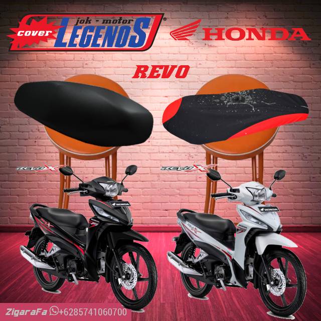 Cover Jok REVO X Anti Air / Sarung Mantel Jok Motor Standar / Modifikasi